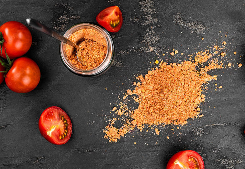 آشپزی با پودر گوجه فرنگی :