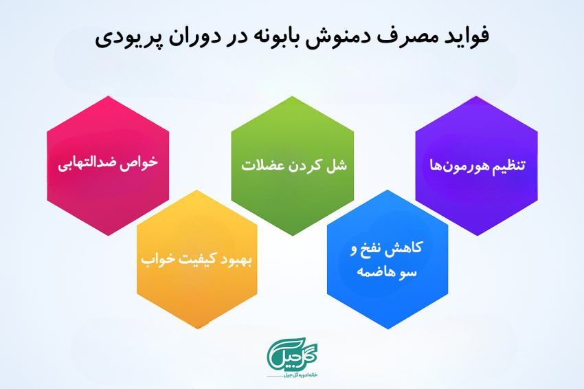 فواید مصرف بابونه در دوران قاعدگی، دمنوش مسکن درد قاعدگی
