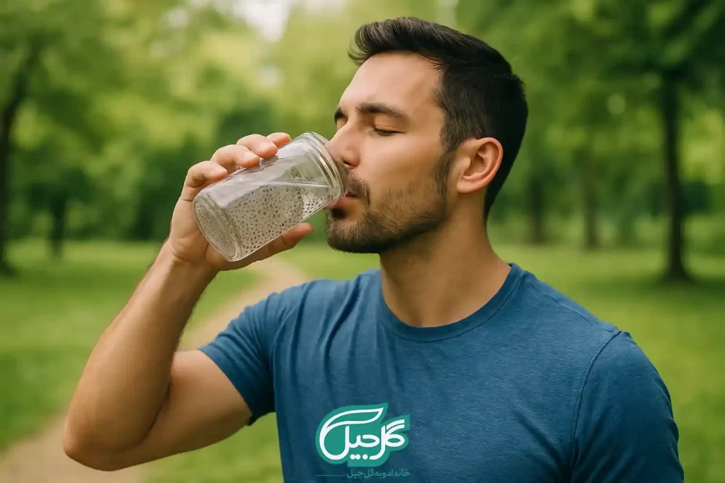 خواص دانه چیا با آب جوش
