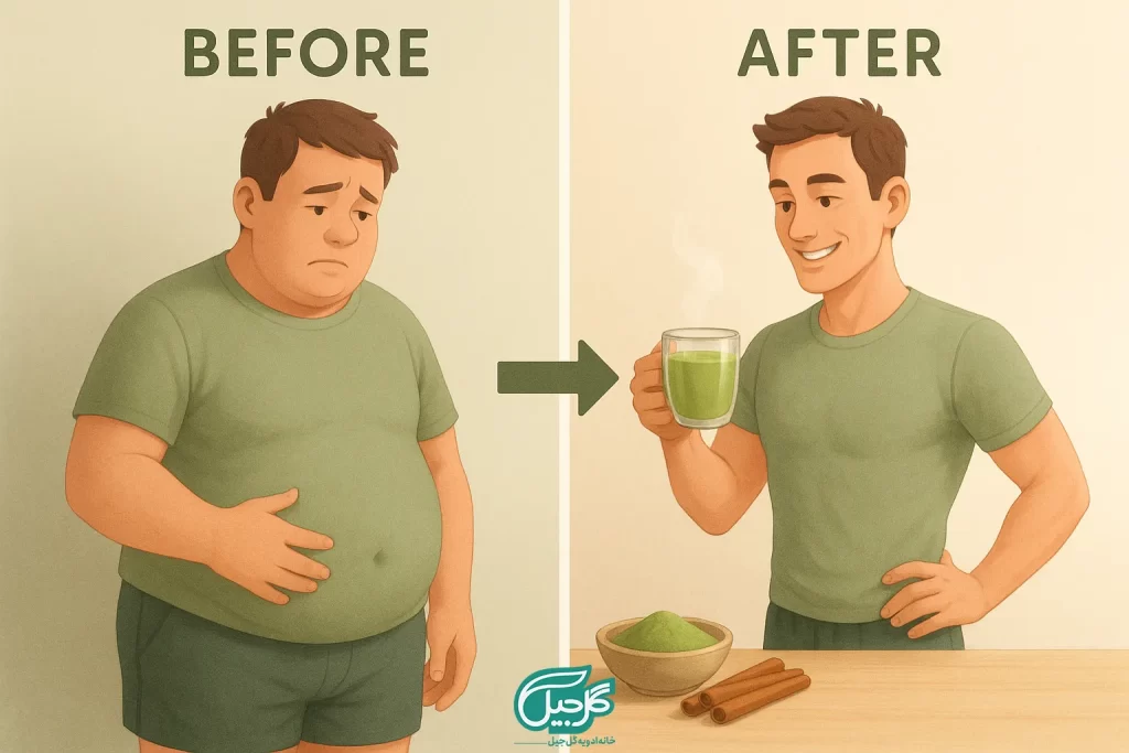 دمنوش چربی‌سوزی شکم و پهلو